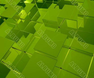green cubes