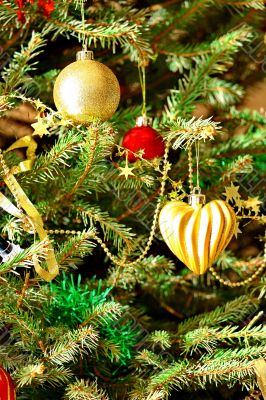 Decorated Christmas tree 