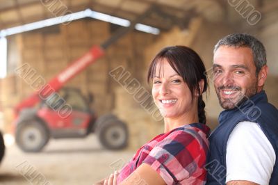 Farmer couple