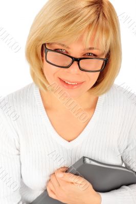 Portrait of a young attractive business woman