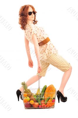 Closeup portrait of pretty caucasian woman wearing stylish cloth