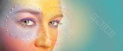 Close-up portrait of beautiful woman 