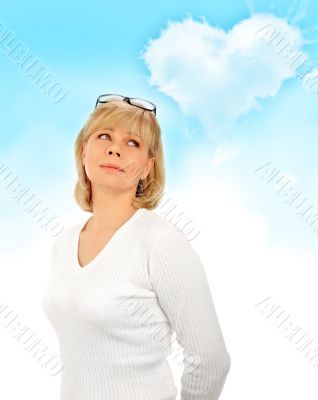 Portrait of a young attractive business woman