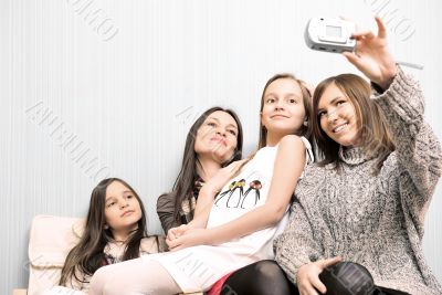 Portrait of happy family