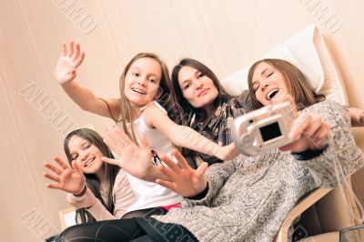 Portrait of happy family