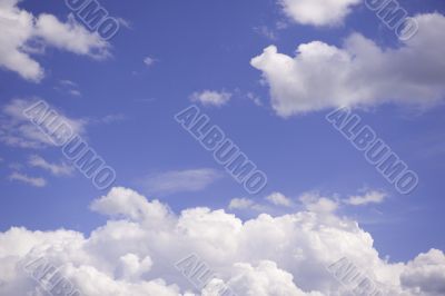 blue sky with cloud closeup