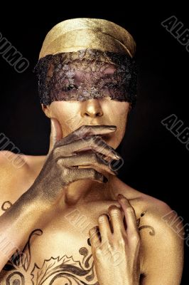 Portrait of young dancing girl