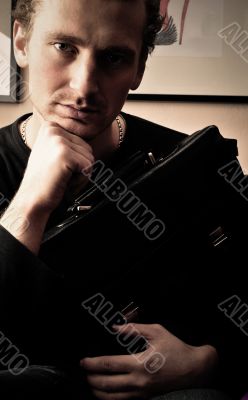 Portrait of young man