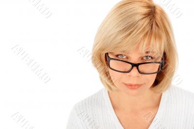 Portrait of a young attractive business woman