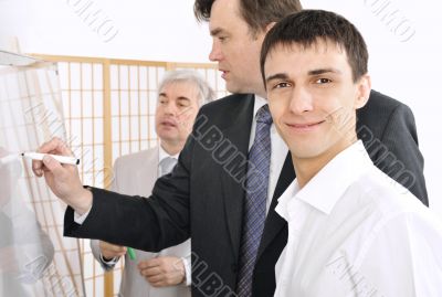 Portrait of a team planning.