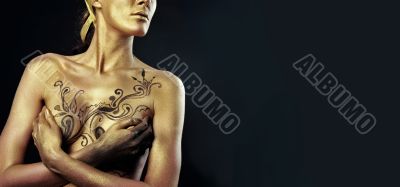 Portrait of young dancing girl