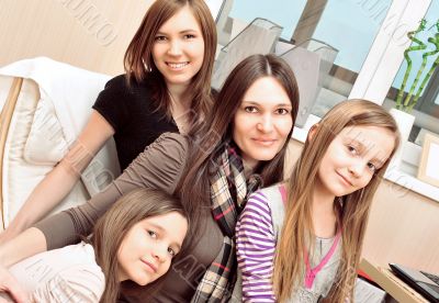 Portrait of happy family