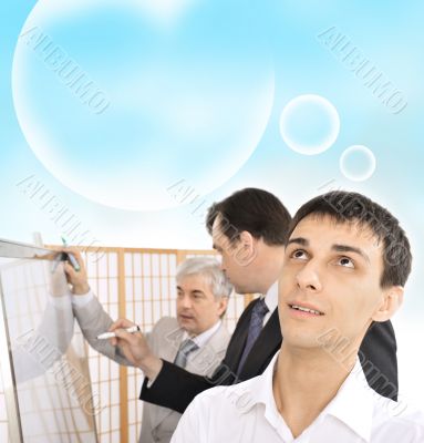 Portrait of a team planning.