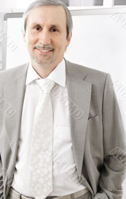 Portrait of an older businessman.