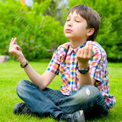 Photo of adorable young boy