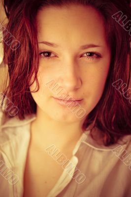 Fashion portrait of young girl 