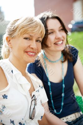Portrait of a female smiling in a park