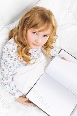 Closeup portrait of adorable little girl 