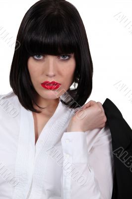 cold business woman