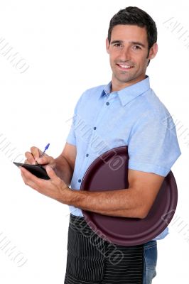 Smiling waiter