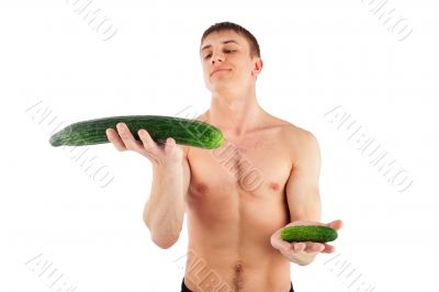 Portrait Of Bare Muscular Torso Of Young Man