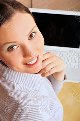 Portrait of a beautiful young businesswoman smiling at the camer