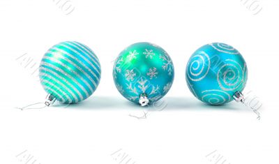 blue christmas balls