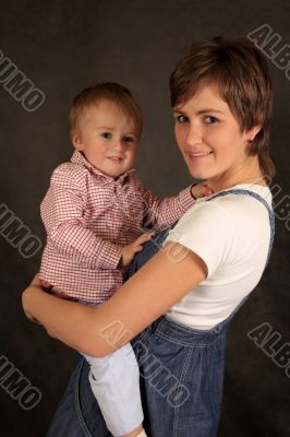 Mother with baby