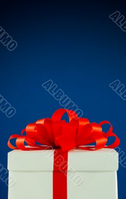 White box with present