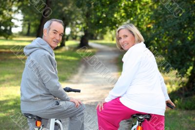 A couple of cyclists