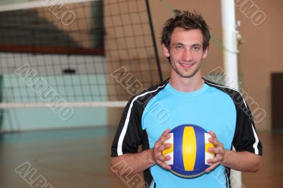 portrait of a volley-ball player