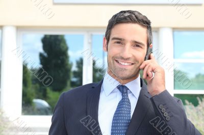 Cheerful businessman