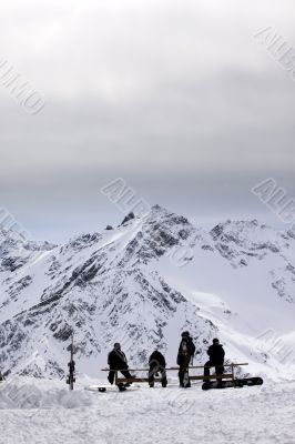 Snowboarding team