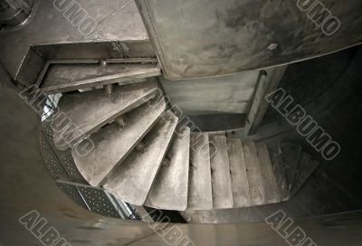 Ladder of a yacht