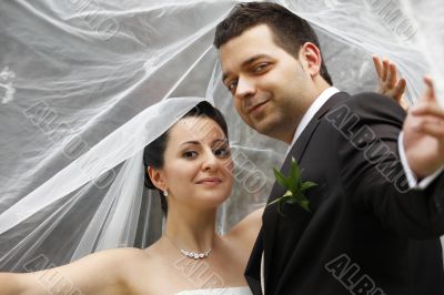Newly-married couple
