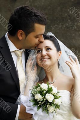 Newly-married couple