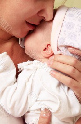 Mother with baby
