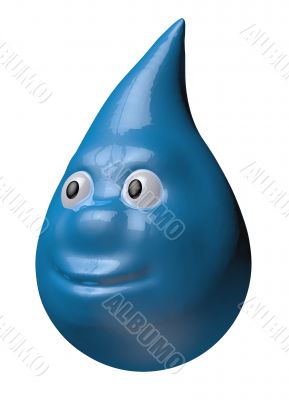 cartoon water drop 
