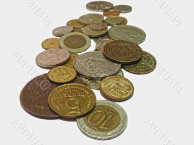 Old russian coins of different times