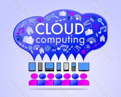 Cloud computing concept