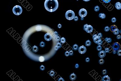 Blue Bubbles Background