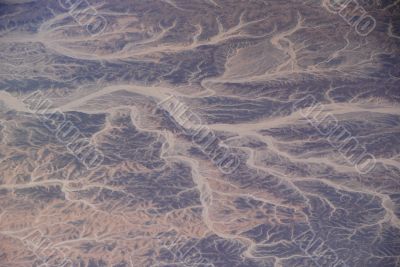 mountain from airplane