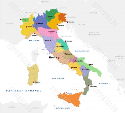 Map of Italy