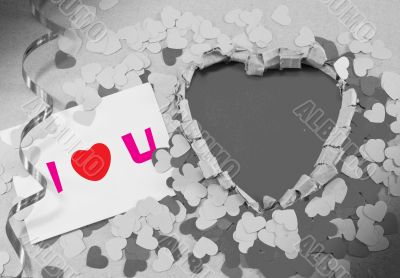St. Valentine`s day greeting background