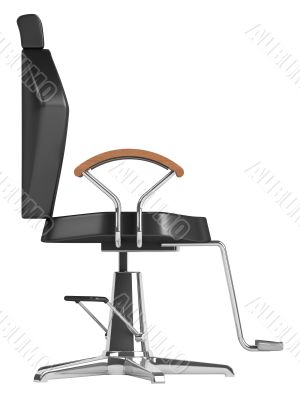 Black hairdressing salon chair