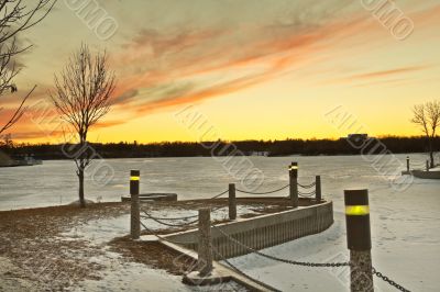 Wascana lake freezing