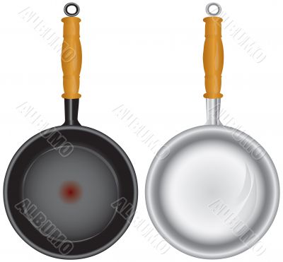 Set of saucepans