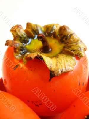 beautiful ripe persimmons