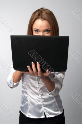 Woman with laptop
