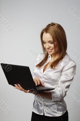 Woman with laptop
